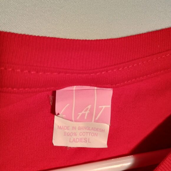 Cute Red “I Love My Paw” Dog Lover T-Shirt – V-Neck Tee - Picture 3 of 4